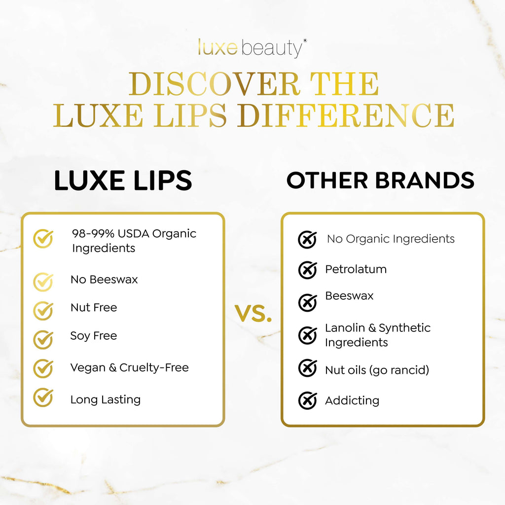 Luxe Lips 4 Pack - Grapefruit, Plain, Coconut & Lavender