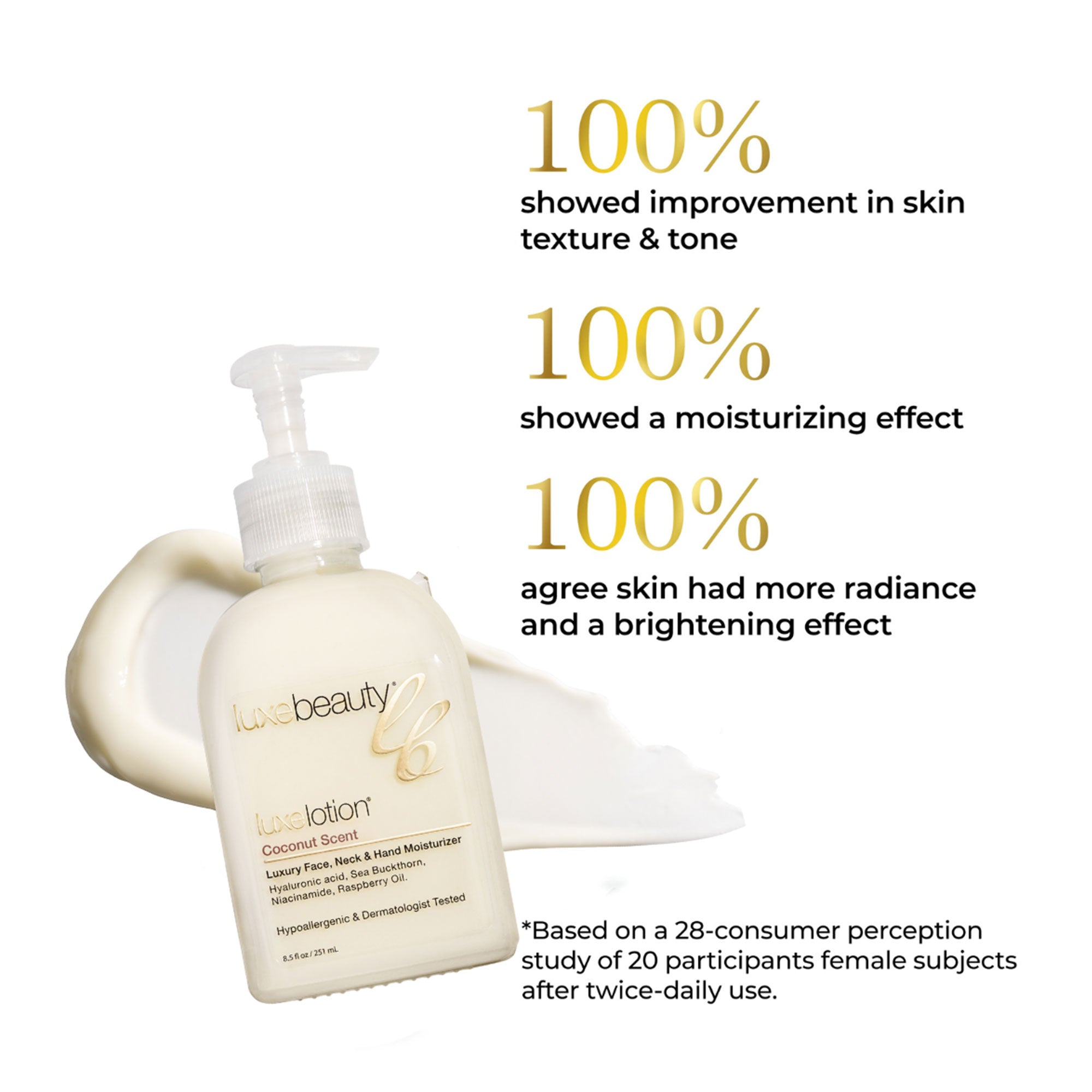 Face, Neck & Hand Moisturizer - Coconut Scent