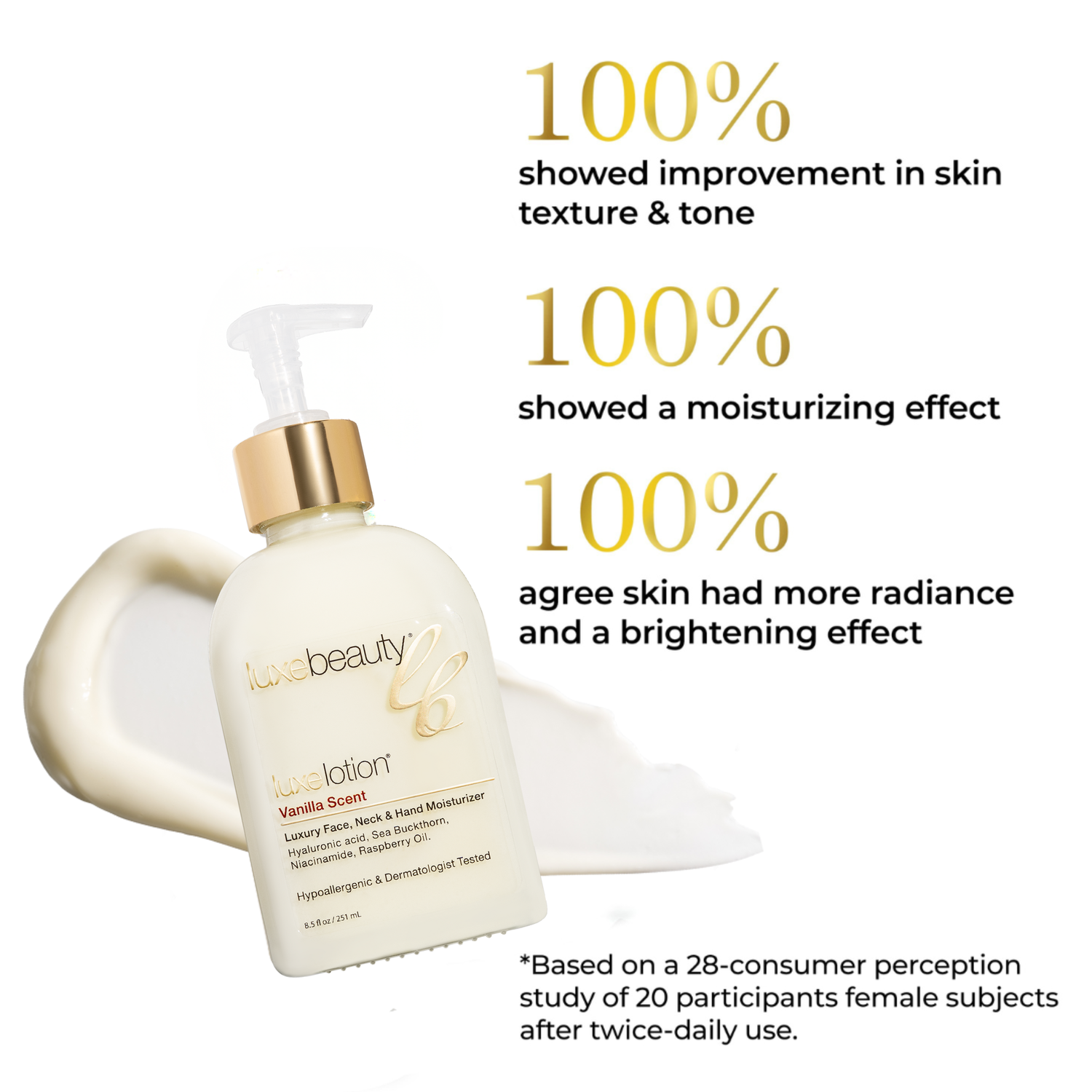 Face, Neck &amp; Hand Moisturizer - Vanilla Scent