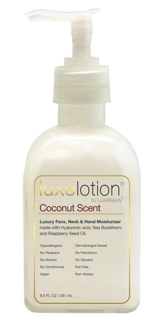 Luxe Lotion Face, Neck & Hand Moisturizer With Coconut Scent
