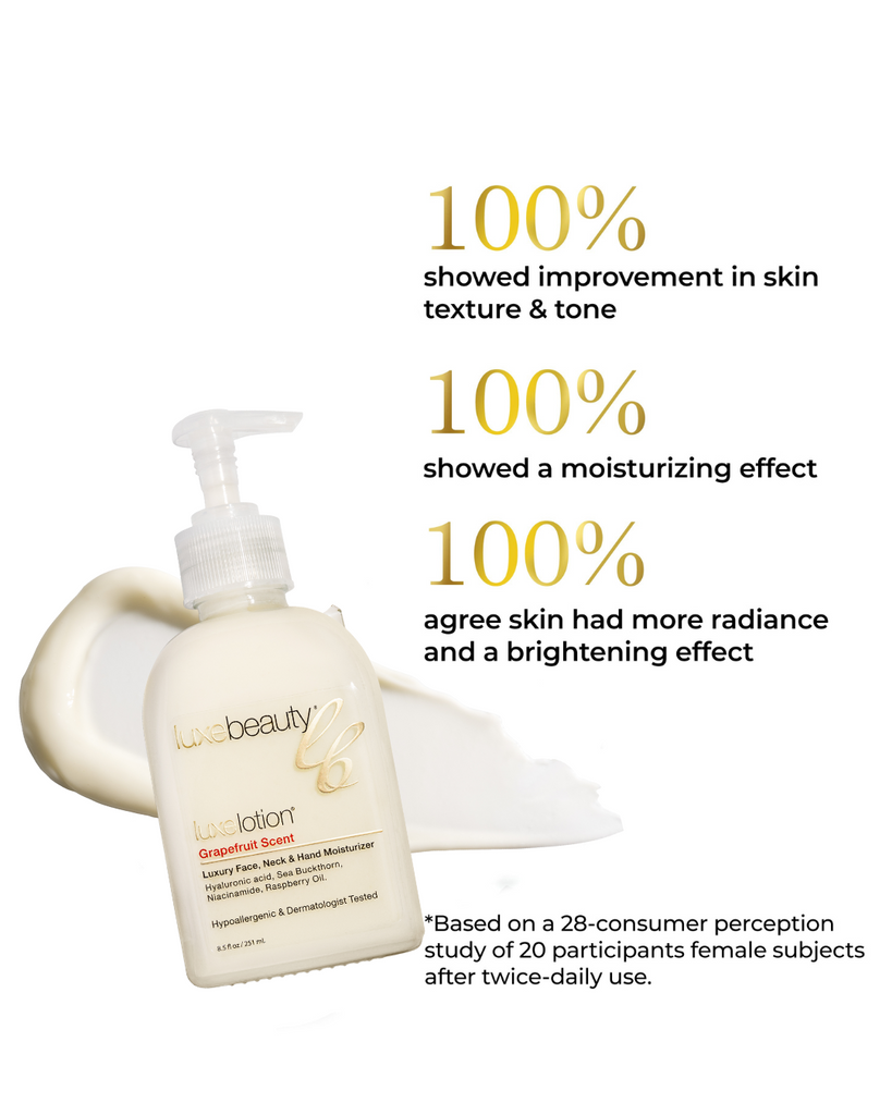 Luxe Lotion Face, Neck & Hand Moisturizer - 8.5 oz Grapefruit Scent