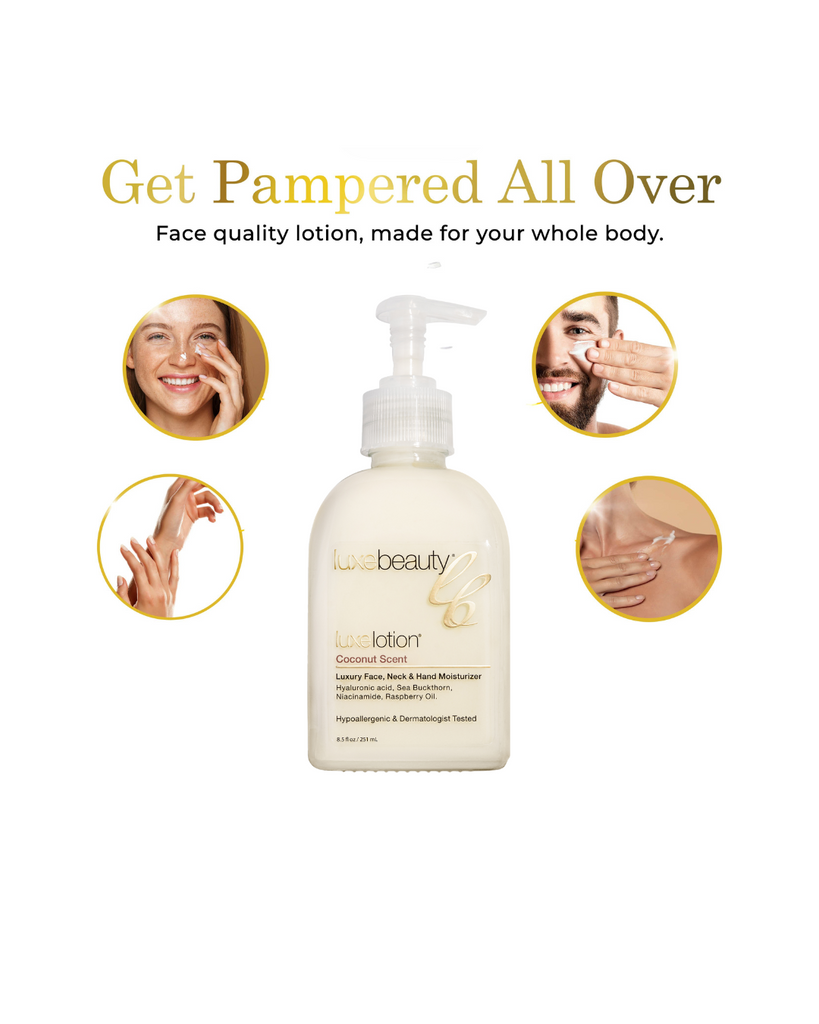 Luxe Lotion Face, Neck & Hand Moisturizer With Coconut Scent
