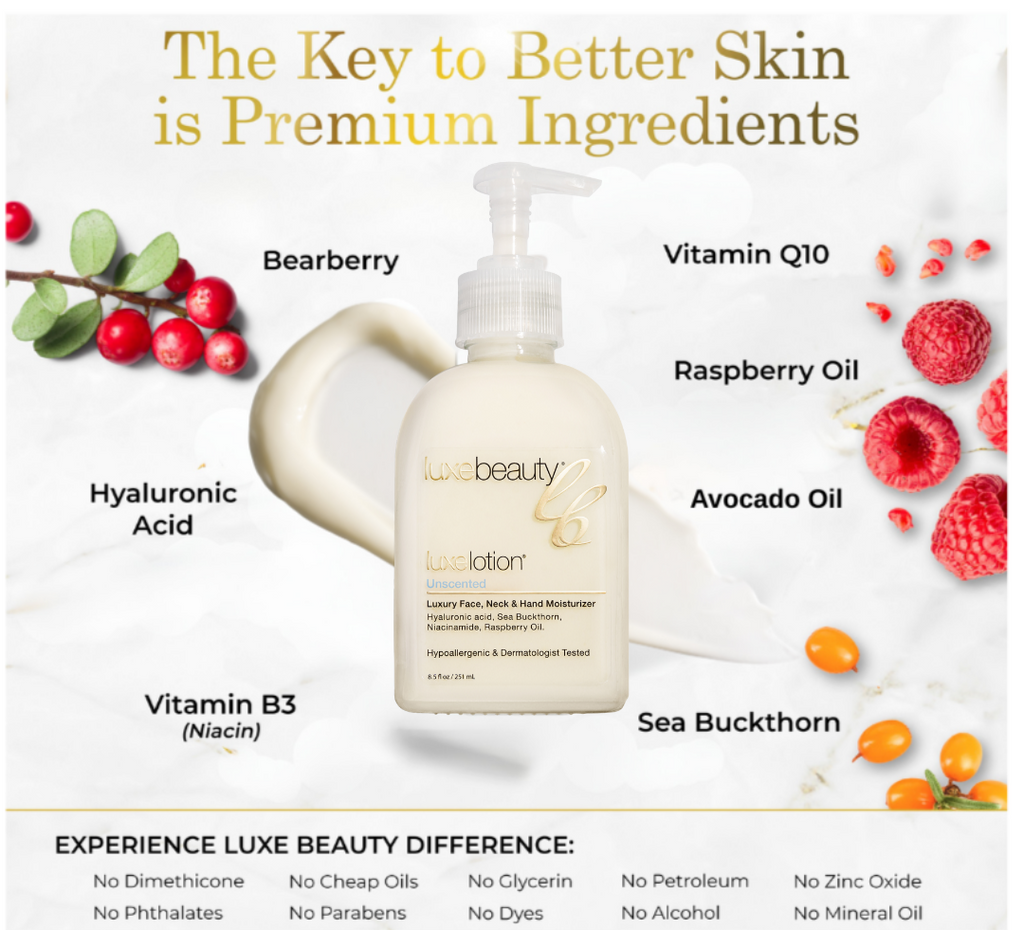 Luxe Lotion Face, Neck & Hand Moisturizer - 8.5 oz Unscented