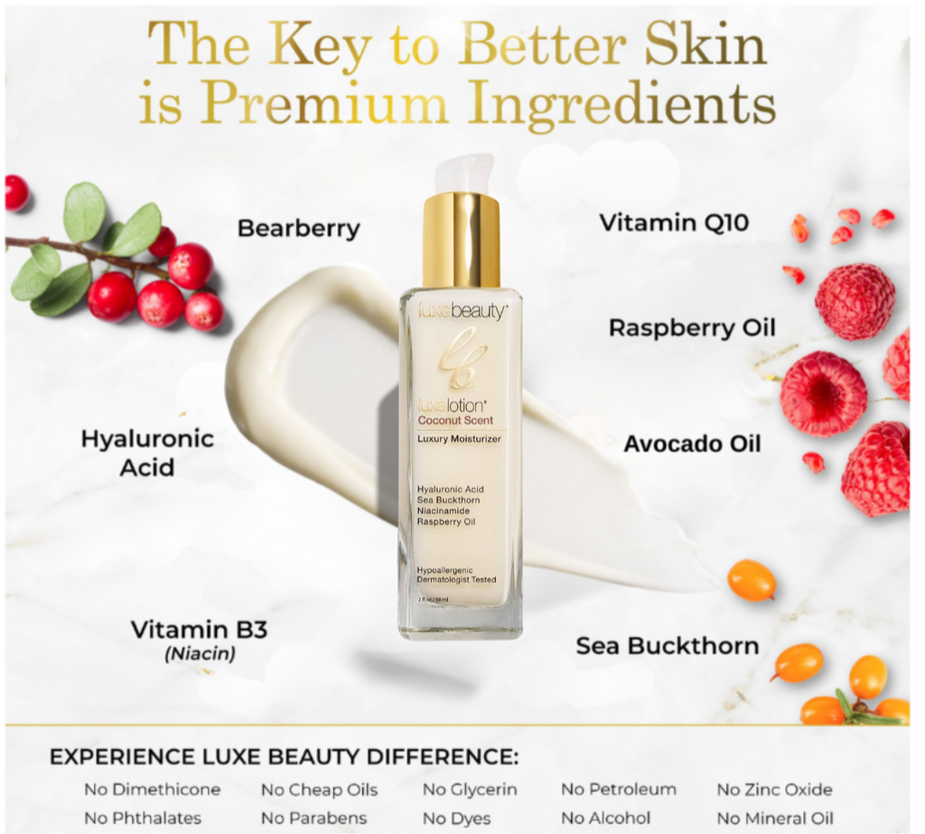 Luxe Lotion Face Moisturizer With Coconut Scent