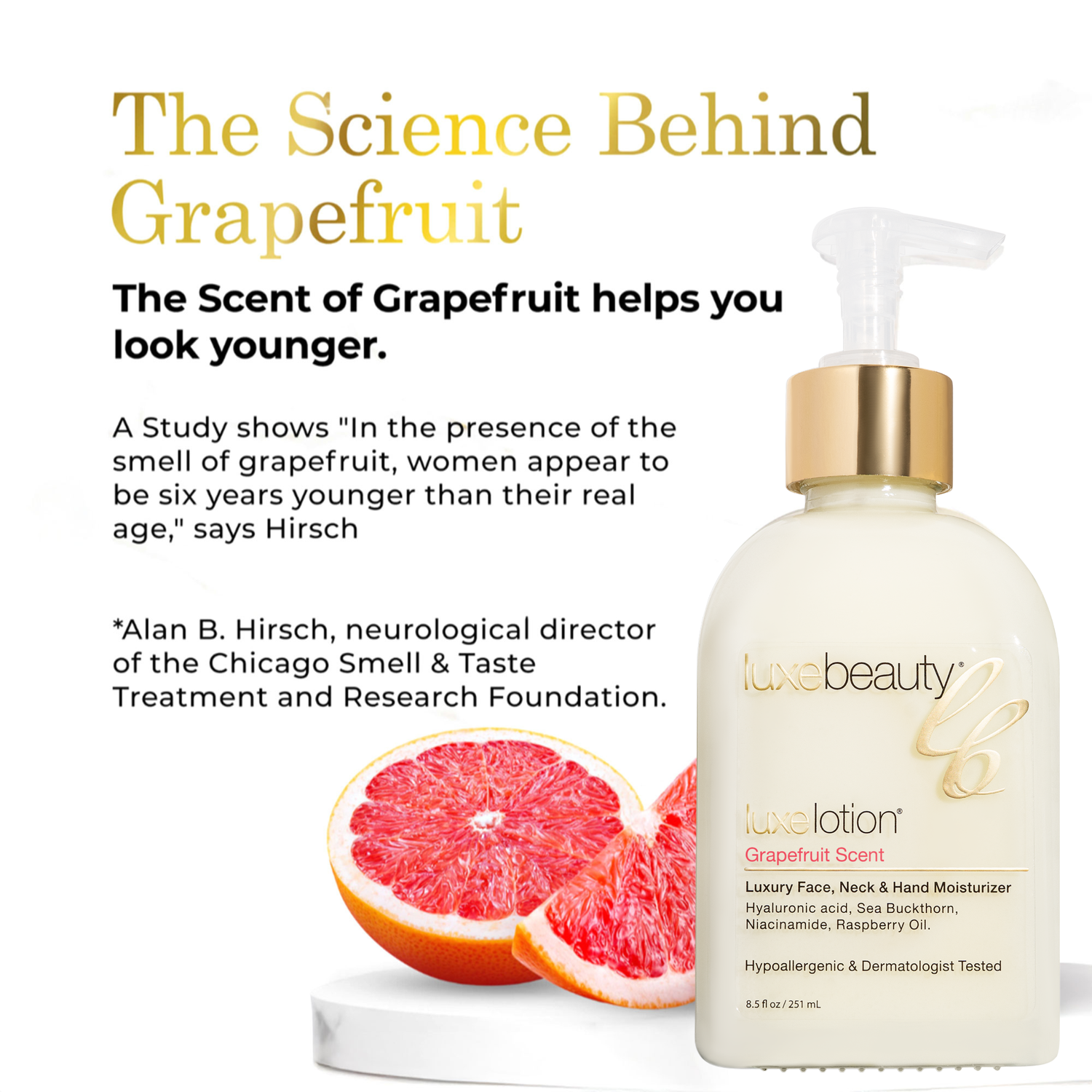 Face, Neck &amp; Hand Moisturizer - Grapefruit Scent