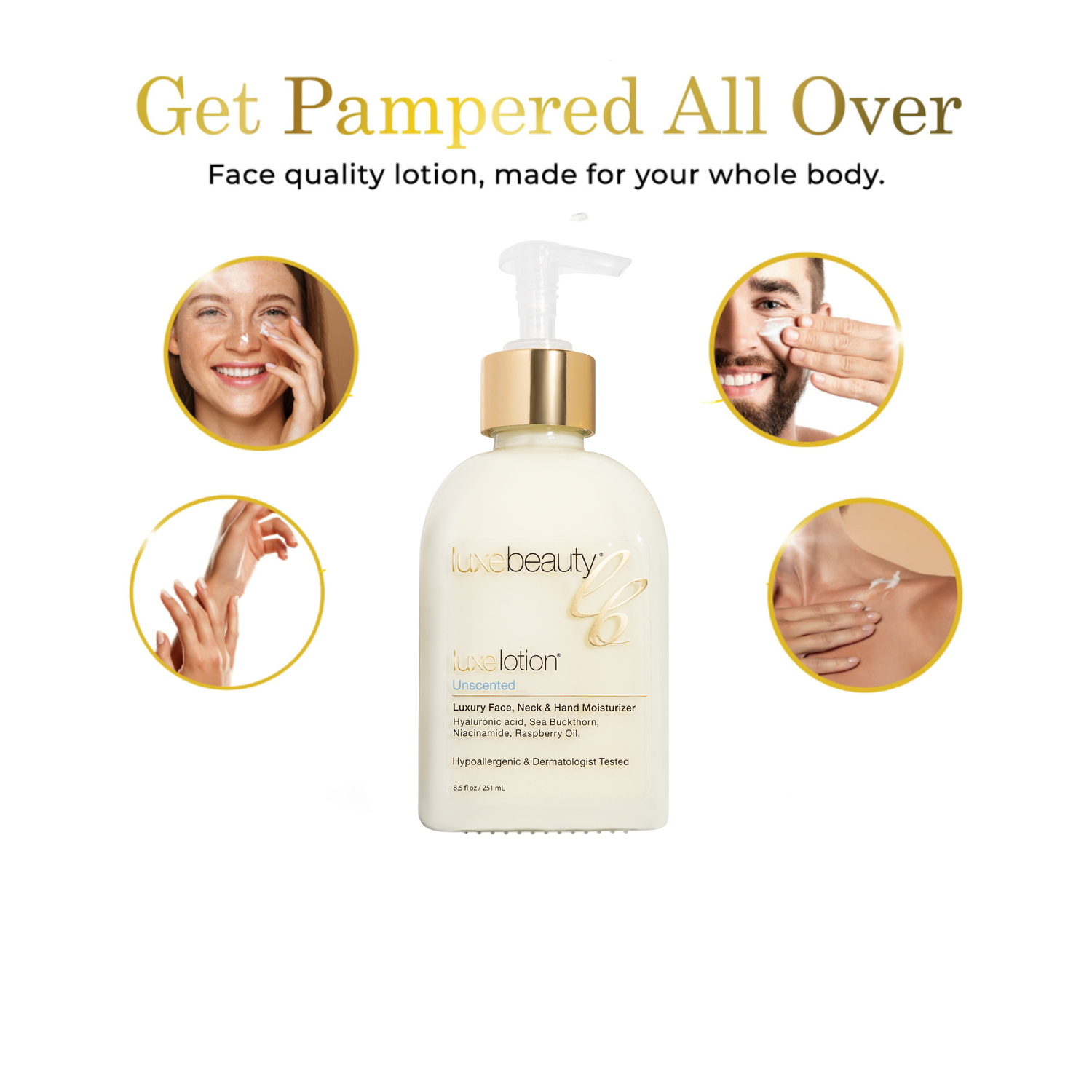 Face, Neck &amp; Hand Moisturizer - 8.5 oz Unscented