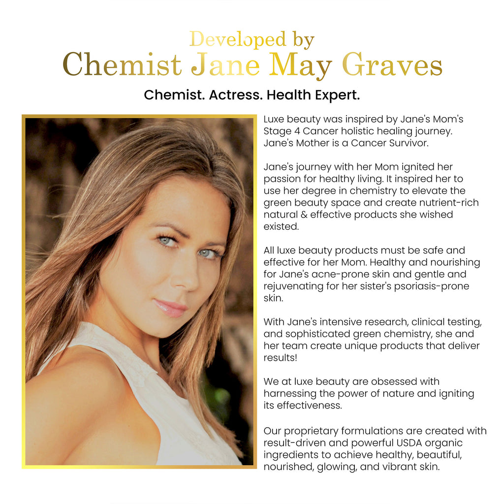 Luxe Beauty Founder and Chemist Jane May Graves
