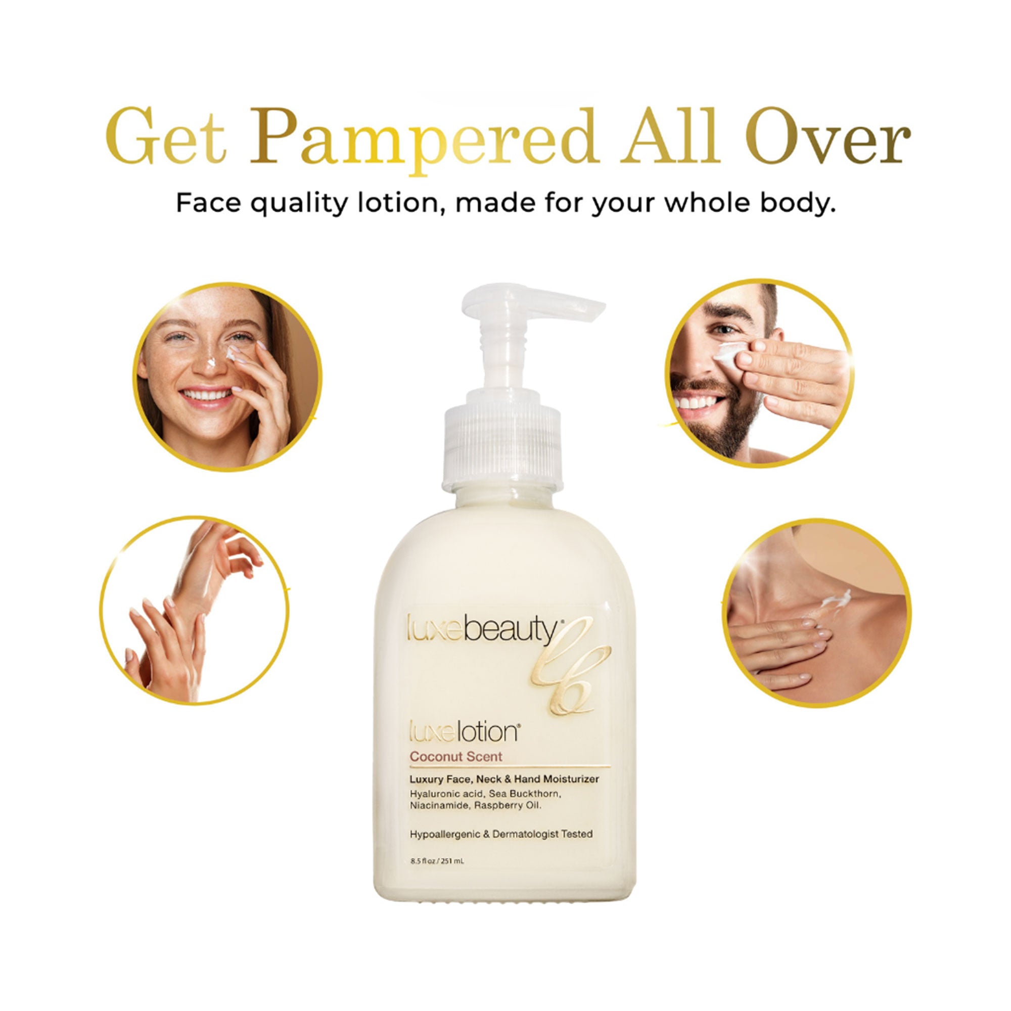 Face, Neck &amp; Hand Moisturizer - Coconut Scent