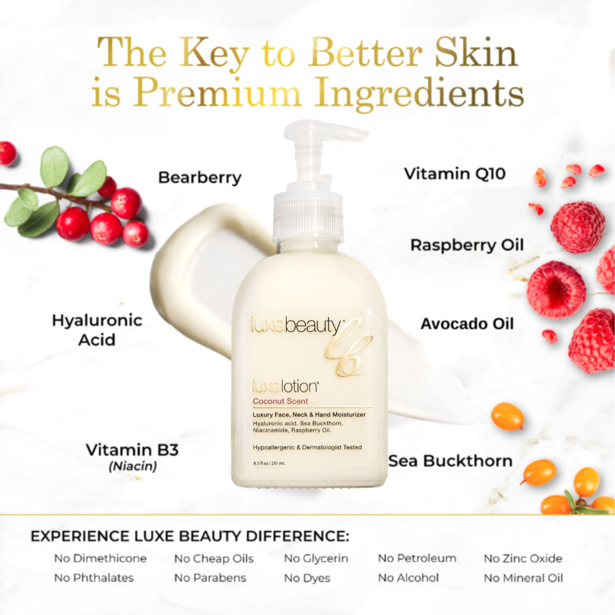 Face, Neck &amp; Hand Moisturizer - Coconut Scent