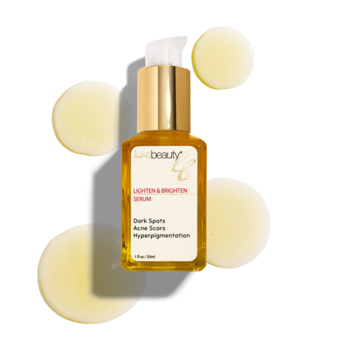 Luxe Beauty Lighten &amp; Brighten Serum Bottle