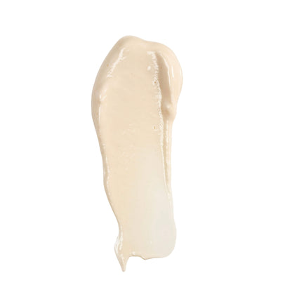 Beige cream swatch on a white background