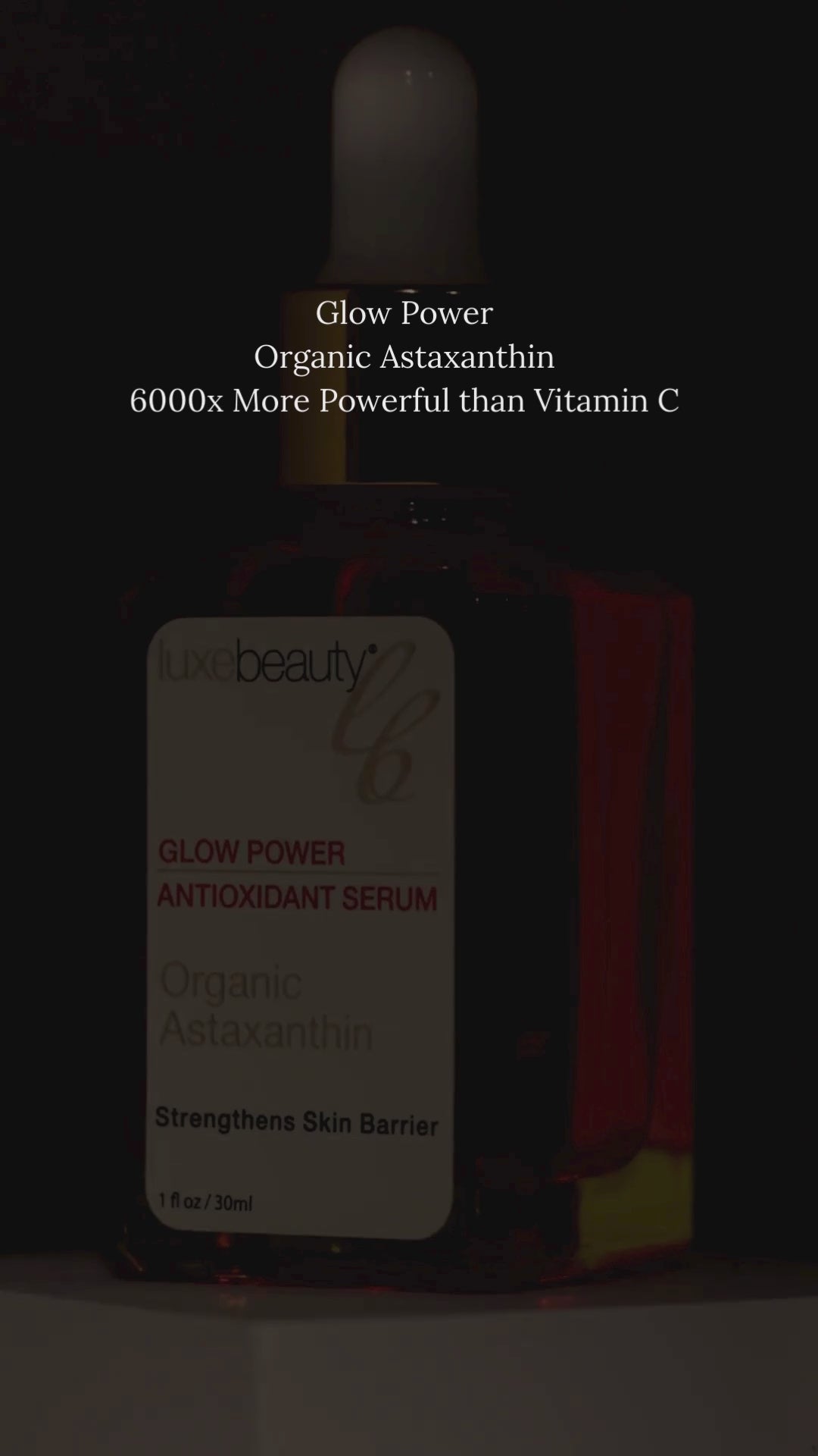 Luxe Beauty Glow Power Serum Astaxanthin Serum 