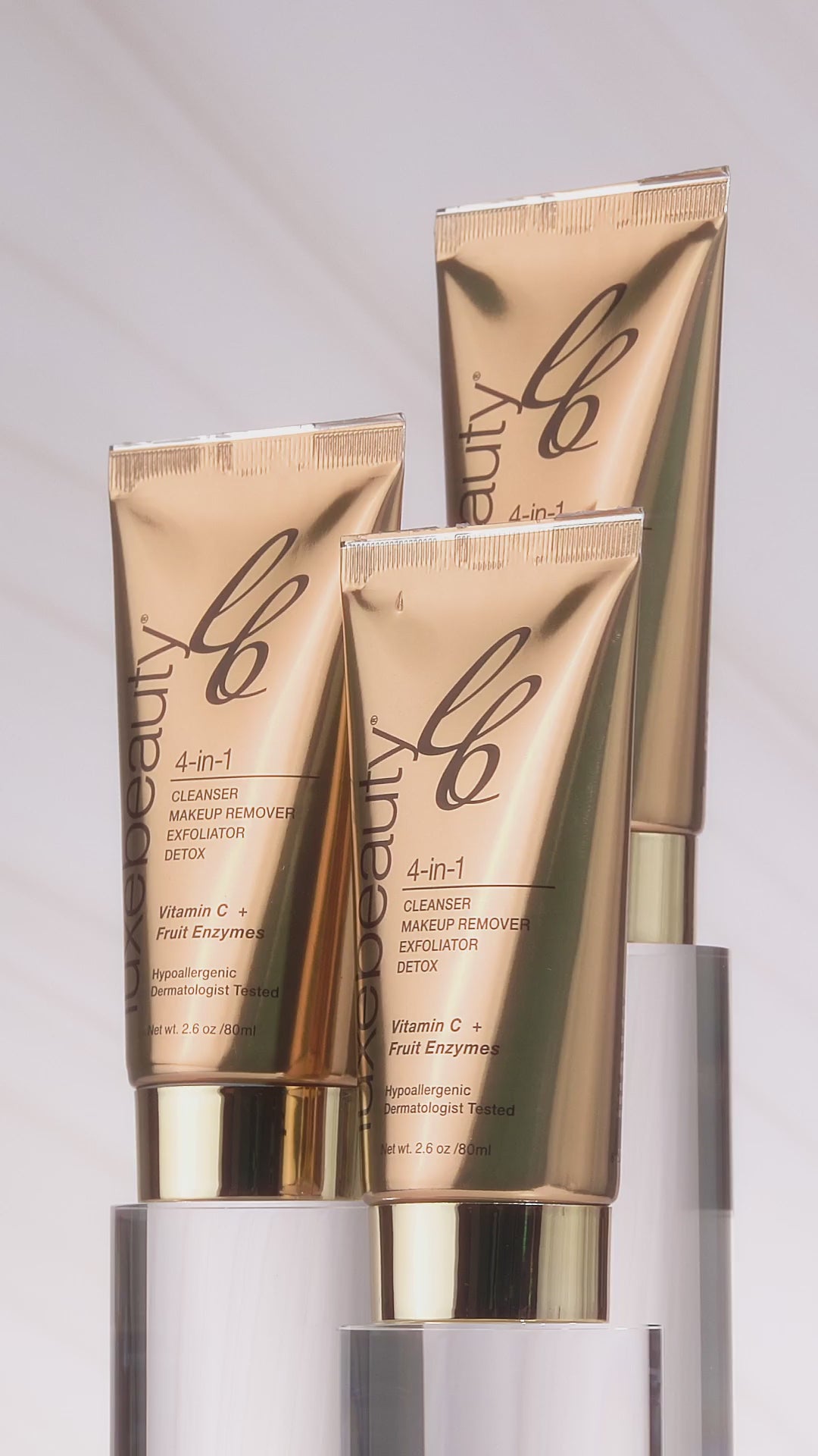 Luxe Beauty Travel-Sized 4 in 1 Vegan Skin Cleanser product video