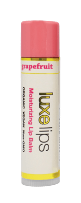 Beeswax Free, Nut Free Lip Balm - Luxe Lips - Grapefruit
